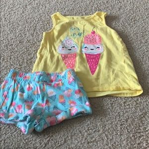Tank top and shirt set